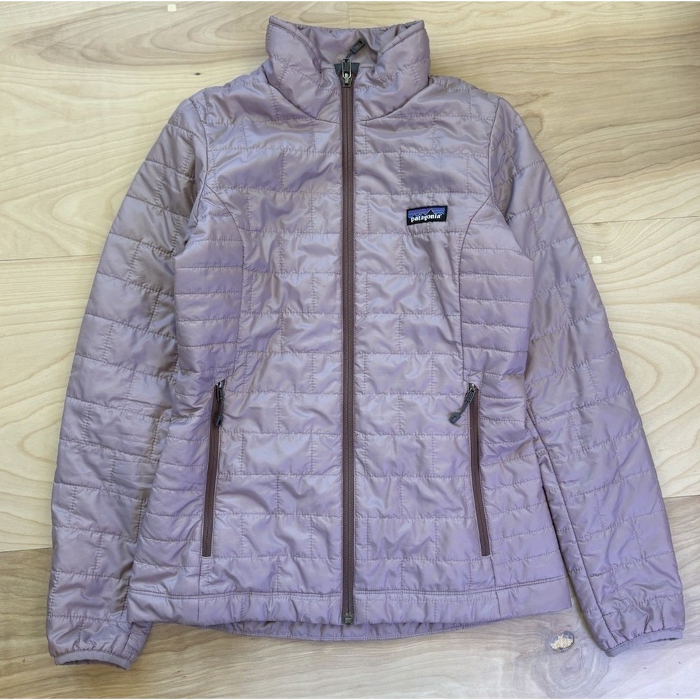 Patagonia Nano Puff Womens Jacket XXS Lavender Quilted Zip Up Primaloft Gorp